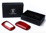 T-carbon pre BMW 1 – 6 SERIES, červená - Obal na kľúče od auta