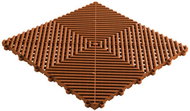 Swisstrax dlaždice modulární podlahy typu Ribtrax Pro 40×40 cm barva Terra Cotta hnědá - Plastic Tiles