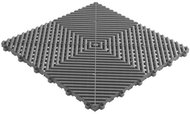 Swisstrax modular floor tiles Ribtrax Pro 40×40 cm Pearl Grey - Plastic Tiles