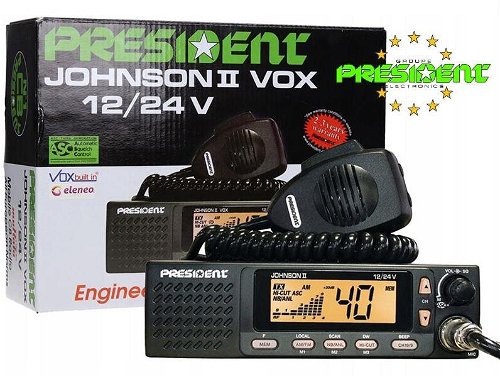 JOHNSON II VOX 12/24V ASC - Postes AM/FM - Radio CB / RadioAmateur -  President Electronics