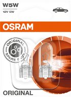 Car Bulb Osram Originál W5W, 12V, 5W, W2.1x9.5d, 2 kusy v balení - Autožárovka