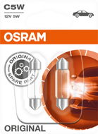 Car Bulb Osram Originál C5W, 12V, 5W, SV8.5-8, 2 kusy v balení - Autožárovka