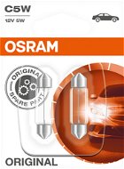Autožiarovka Osram Originál C5W, 12 V, 5 W, SV8.5-8, 2 kusy v balení - Autožárovka