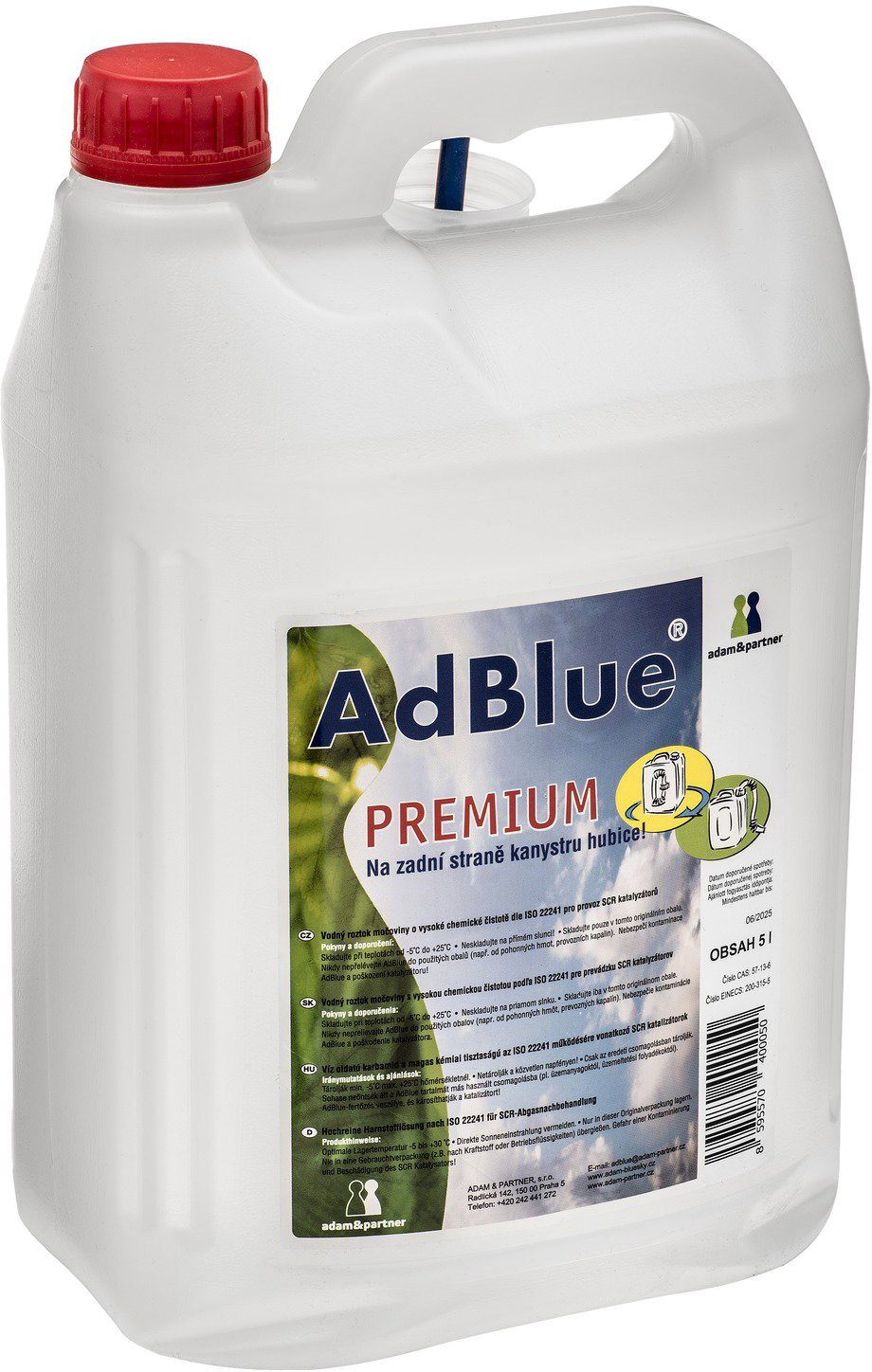 Kruse Ad-Blue tartály töltőcsővel (5 l)