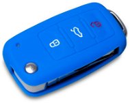 Escape6 ochranné silikonové pouzdro na klíč pro VW/Seat/Škoda s vystřelovacím klíčem barva modrá - Obal na klíče od auta
