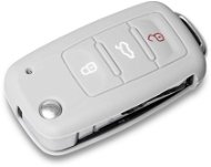 Escape6 ochranné silikónové puzdro na kľúč pre VW/Seat/Škoda s vystreľovacím kľúčom farba svetlo sivá - Obal na kľúče od auta