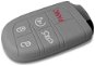 Escape6 ochranné silikónové puzdro na kľúč pre Dodge/Jeep farba tmavo sivá - Obal na kľúče od auta