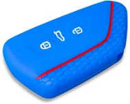 Escape6 ochranné silikónové puzdro na kľúč pre VW Golf 8 farba modrá - Obal na kľúče od auta