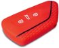 Escape6 ochranné silikónové puzdro na kľúč pre VW Golf 8 farba červená - Obal na kľúče od auta