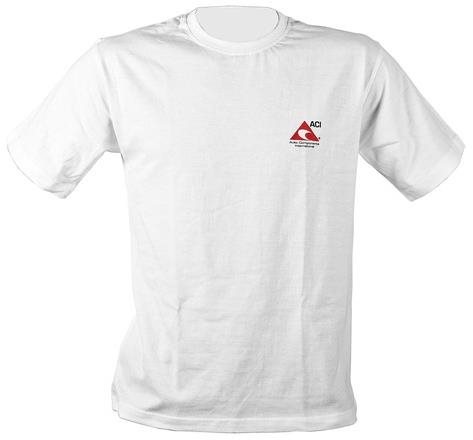 ACI T-shirt white 160 g, size 2.5 mm, w. L - Work T‑Shirt - Main image