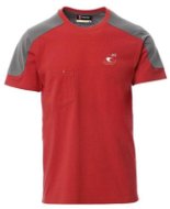 ACI tričko červeno-sivé s vreckom 165 g - Tričko