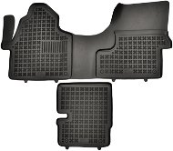 Rezaw-Plast gumové koberčeky čierne s vyšším okrajom Mercedes-Benz Sprinter 06- 2-miestna verzia, sada 2 ks - Autokoberce