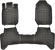 Rezaw-Plast gumové koberčeky čierne s vyšším okrajom Ford Ranger 11- 4-dv., sada 3 ks - Autokoberce