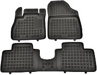 Rezaw-Plast gumové koberčeky čierne s vyšším okrajom Renault Grand Scenic 16- sada 3 ks - Autokoberce