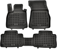 Rezaw-Plast rubber mats black with higher edge of Audi E-Tron 18- set of 3 - Car Mats