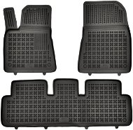 Rezaw-Plast gumové koberečky černé s vyšším okrajem Tesla 3, 17- verze bez tepelného čerpadla, sada  - Car Mats