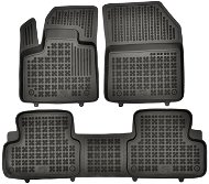 Rezaw-Plast gumové koberečky černé s vyšším okrajem DS DS7, 1/18- verze s tunelem, sada 3 ks - Car Mats