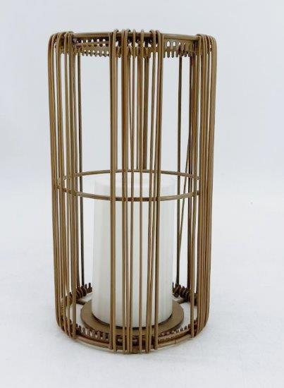 HANKO Naifaru Fringe Style napelemes lámpa, rattan