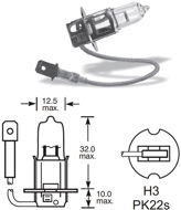 Lucas H3 55W Pk22s - Car Bulb