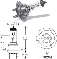 Lucas H7 55W PX26d - Autóizzó