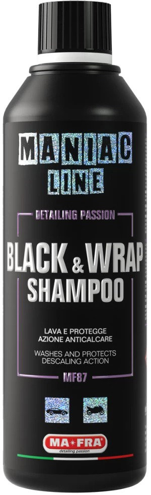 MANIAC - Car detailing sampon fekete vagy fóliázott felületre 500ml