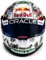 Red Bull 1:2 Checo Perez 250 Races 2023 Mini Helmet - Collector's Set