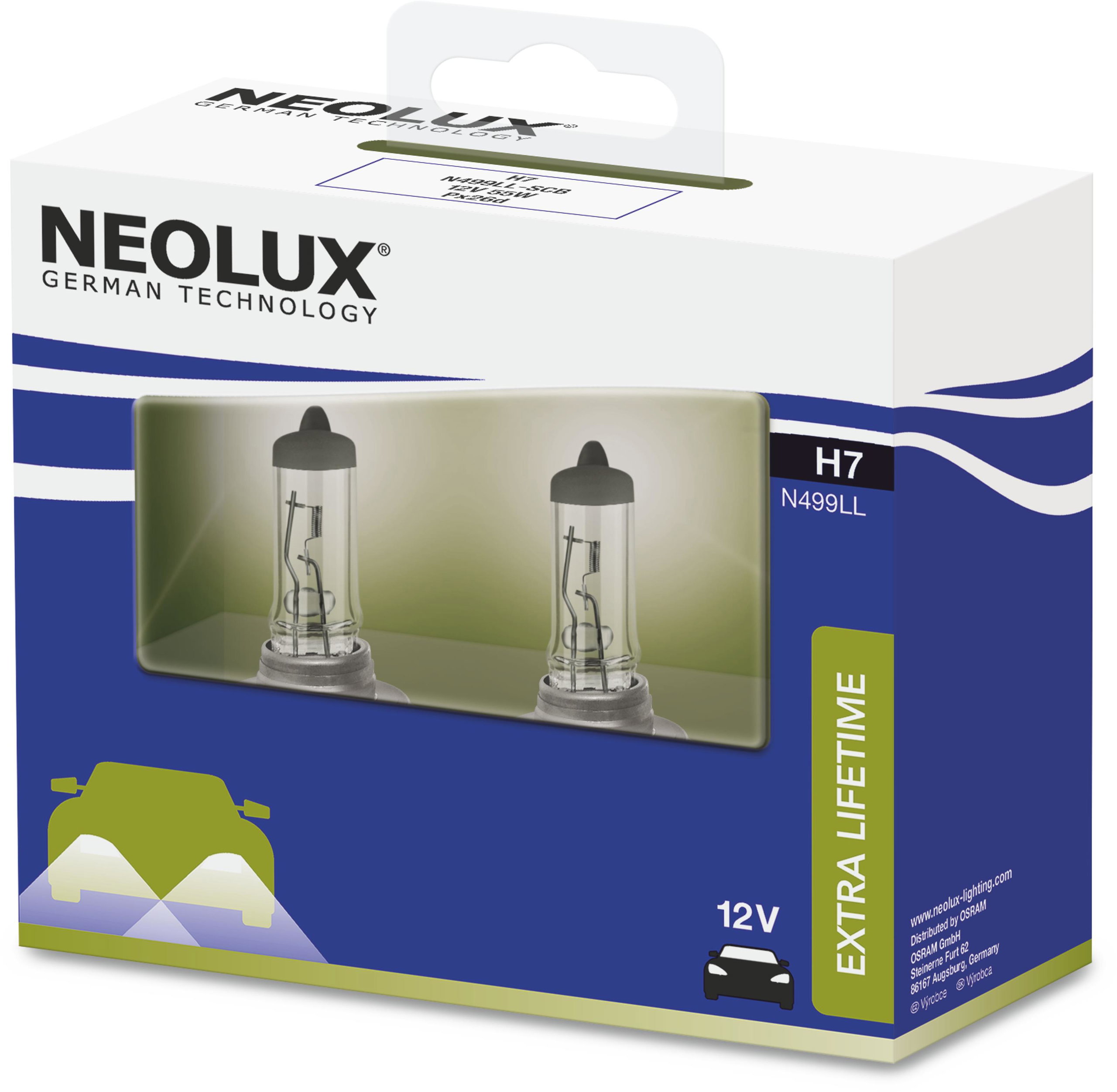 NEOLUX H7 Extra Liftime 12V, 55W