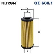 FILTRON Olejový filter OE 680/1 - Olejový filter