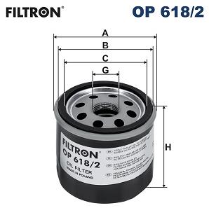 FILTRON Oil filter OP 618/2 - Oil Filter - Main image