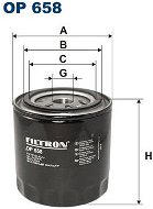 FILTRON Olejový filter OP 658 - Olejový filter