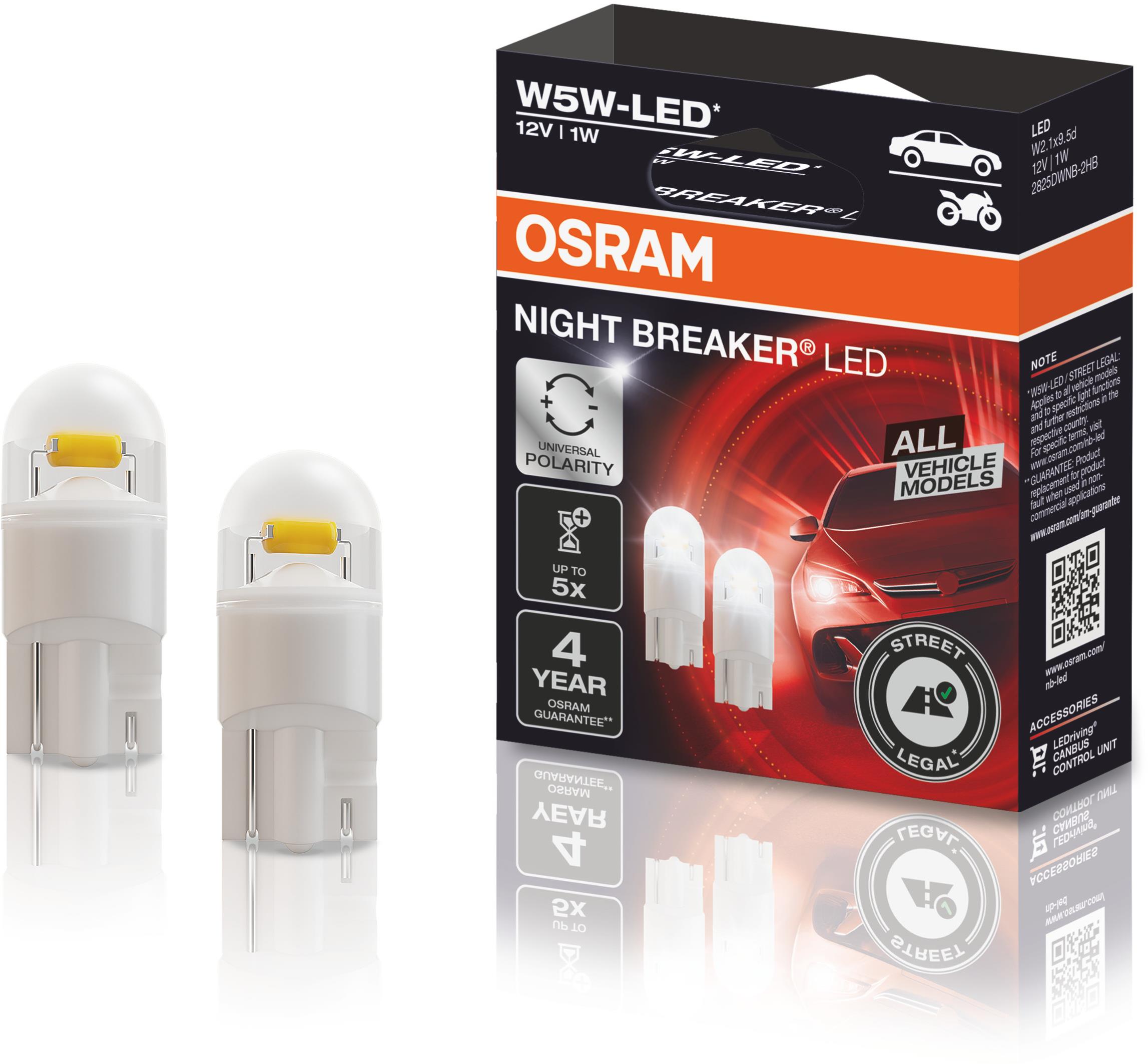 Osram Night Breaker LED W5W (CZ homologizáció)