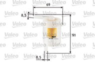 VALEO Fuel filter 587048 - Fuel Filter