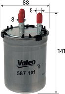 VALEO Fuel filter 587101 - Fuel Filter