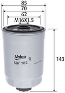 VALEO Fuel filter 587182 - Fuel Filter