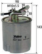 VALEO Fuel filter 587563 - Fuel Filter