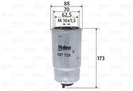 VALEO Fuel filter 587729 - Fuel Filter