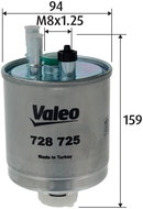 VALEO Fuel filter 728725 - Fuel Filter