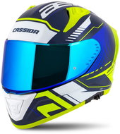 CASSIDA Aero Drome 2025, blue/yellow fluo/light blue/white, size 5.5 mm, w/r. XS - Motorbike Helmet