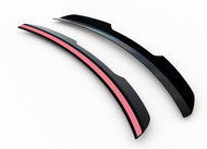 Maxton Design Spoiler extension ver.1 for Audi Q8 S-Line/SQ8 Mk1, black ABS gloss plastic -  Spoiler