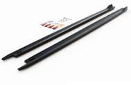 Maxton Design diffusers under side sills ver.1 for Skoda Octavia Mk4, black glossy ABS plastic -  Spoiler