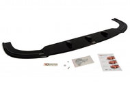 Maxton Design front bumper spoiler for Volkswagen T5 Sportline, black glossy ABS plastic -  Spoiler