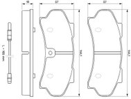 BOSCH Brake pads 0 986 424 046 - Brake Pads