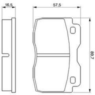 BOSCH Brake pads 0 986 424 047 - Brake Pads