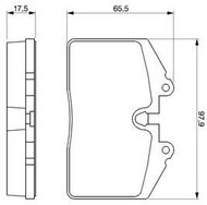 BOSCH Brake pads 0 986 424 103 - Brake Pads