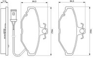 BOSCH Brake pads 0 986 424 151 - Brake Pads