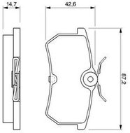 BOSCH Brake pads 0 986 424 472 - Brake Pads