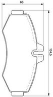 BOSCH Brake pads 0 986 424 476 - Brake Pads