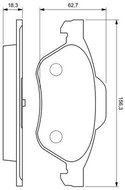 BOSCH Brake pads 0 986 424 619 - Brake Pads