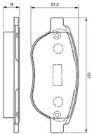BOSCH Brake pads 0 986 424 659 - Brake Pads