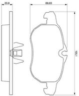 BOSCH Brake pads 0 986 424 677 - Brake Pads